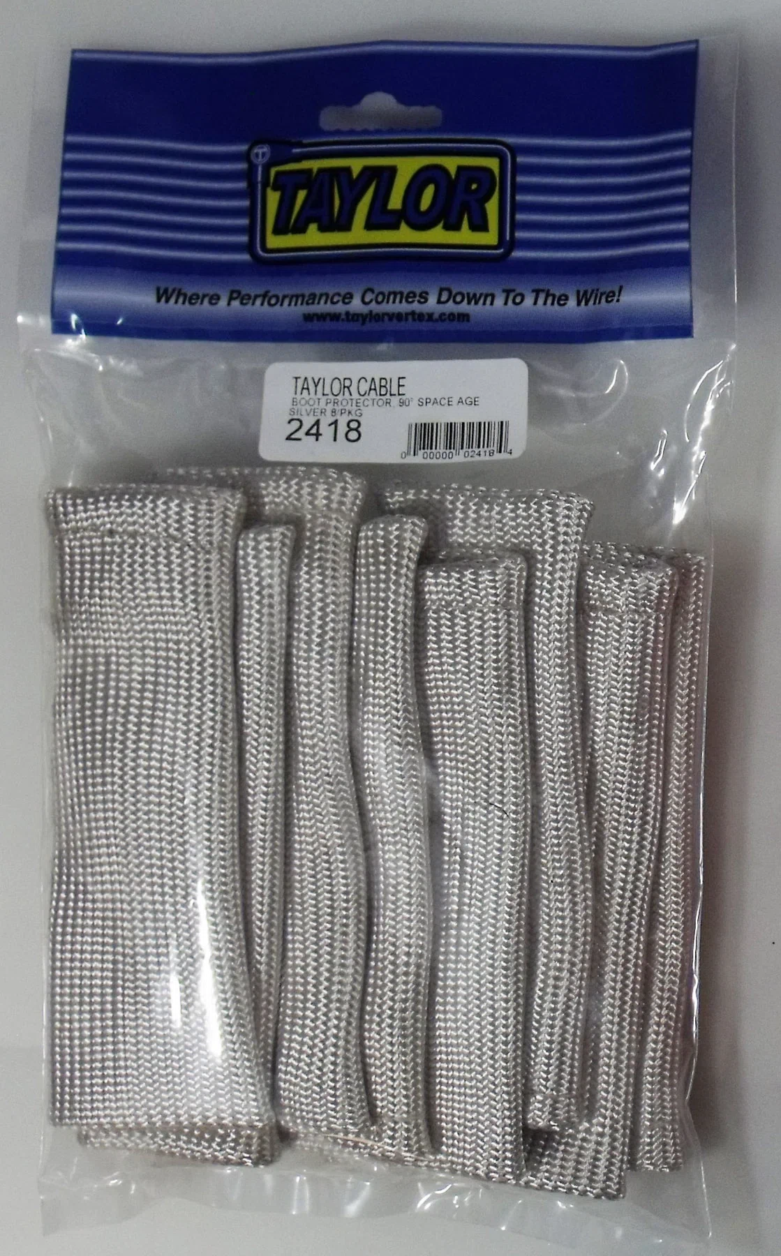 Spark Plug Boot Heat Sleeve 6 IN 8 Silver 2418